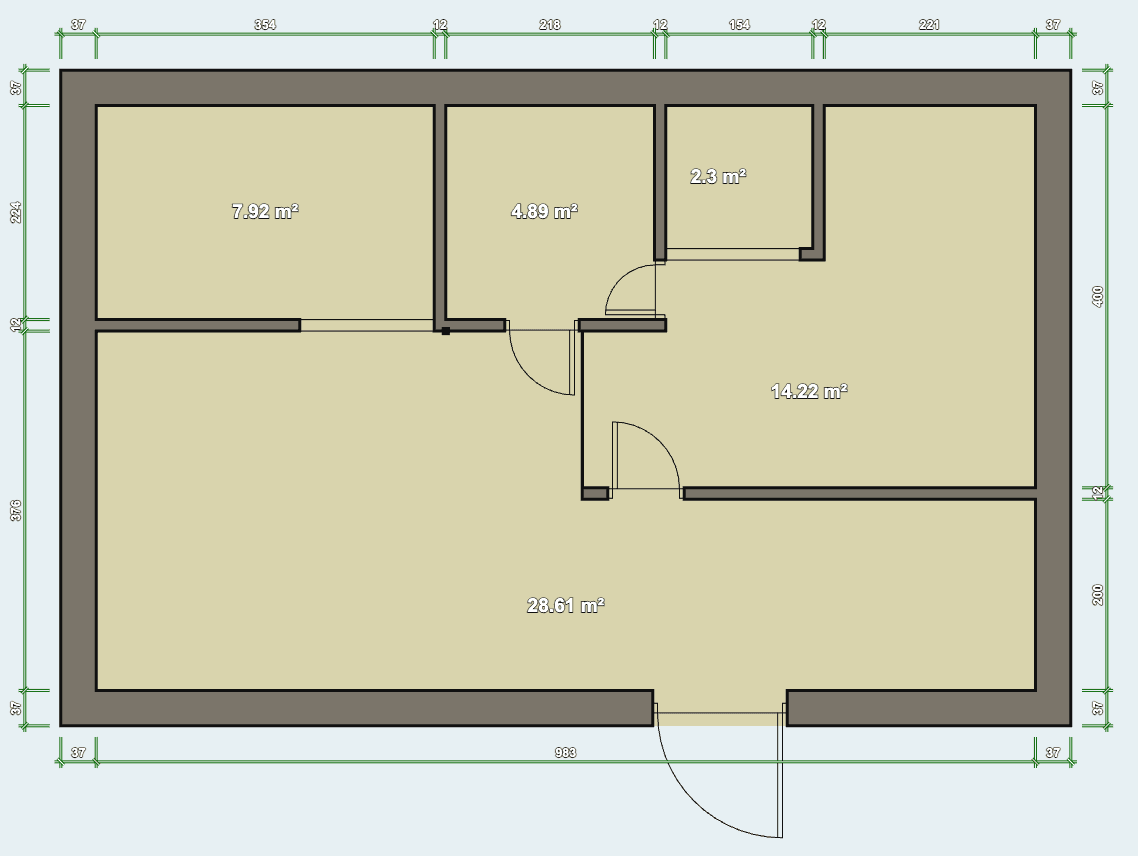 2D room layout